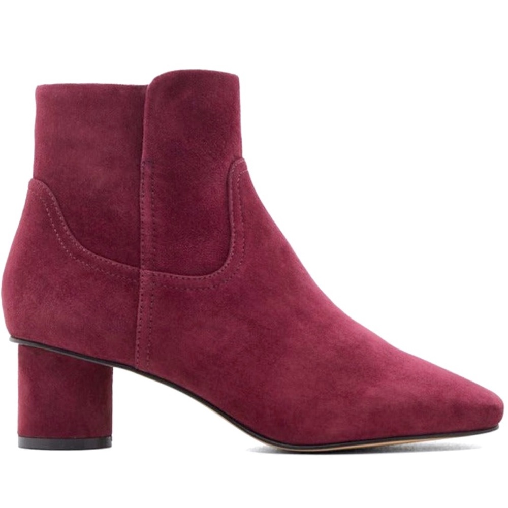 NEW DRAPER JAMES Booties Suede Booties Boots Bethany Reese Witherspoon NWOB
